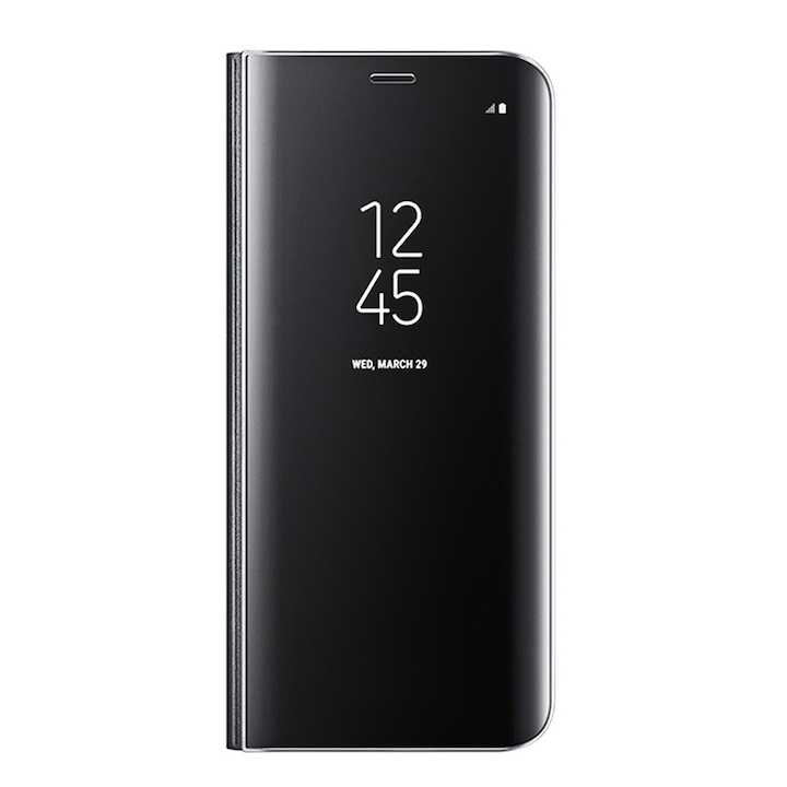 PlanetPhone Védőtok, Flip Cover, Clear View, Tükör, Állvány, kompatibilis a Samsung Galaxy S8 Plus készülékkel