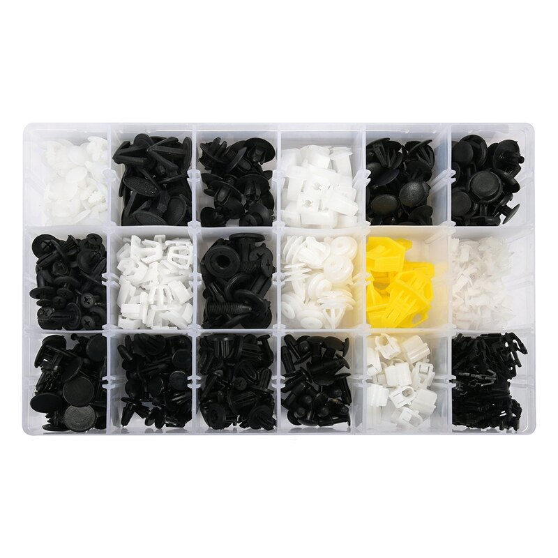 Set clipsuri cleme auto de plastic, TECHMAN, Honda, 345 piese