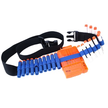 Set accesorii compatibile, pentru arme de jucarie Nerf N-Strike, magazie, curea, 30 rezerve Set accesorii compatibile, pentru arme de jucarie Nerf N-Strike, magazie, curea, 30 rezerve