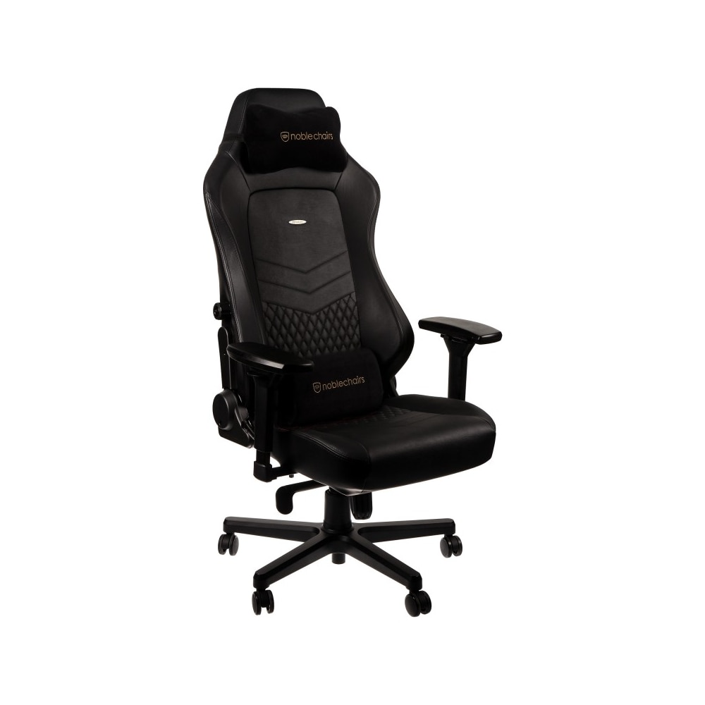 Scaun Gaming Noblechairs HERO Real Leather Black, Negru eMAG.ro