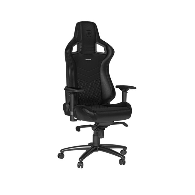 Scaun Gaming Noblechairs EPIC Real Leather - Black, Negru