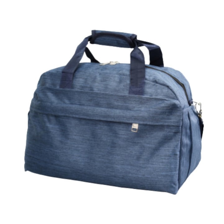 Пътна чанта за ръчен багаж 8063, 20/30/40 см, Текстил, Синя