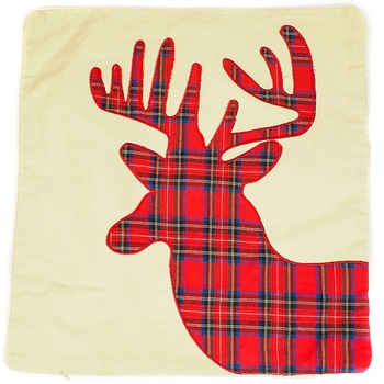 Husa de perna decorativa de Craciun Reindeer, 43 x 43 cm, Holly Husa de perna decorativa de Craciun Reindeer, 43 x 43 cm, Holly