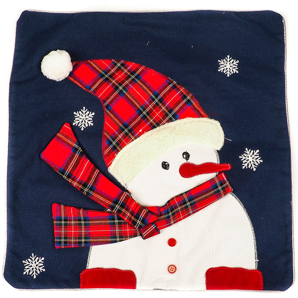 Husa de perna decorativa de Craciun Snowman, 43 x 43 cm, Holly