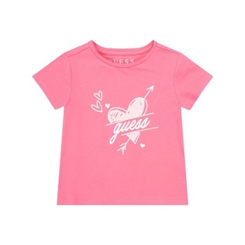 Tricou fete Guess cu inima, Roz Tricou fete Guess cu inima, Roz