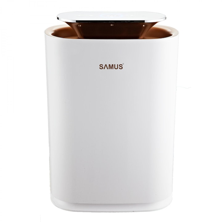 Въздухопречиствател Samus Sensity 38 WIFI, CADR 308 m3/h, Сензор за прах/дим, Контрол на йонизатор, Бял