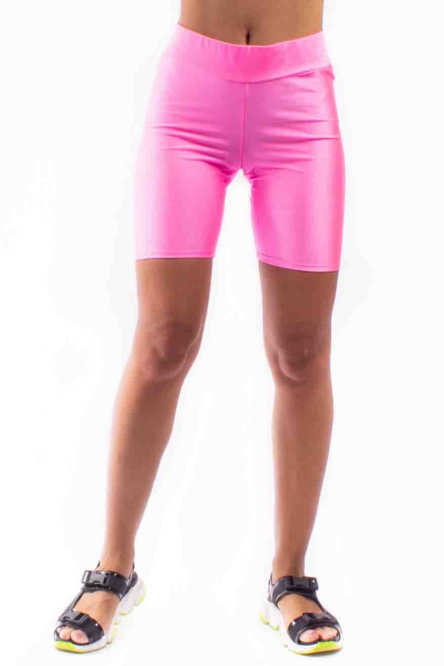 Colanti scurti, Lycra, Love Leather, Roz neon