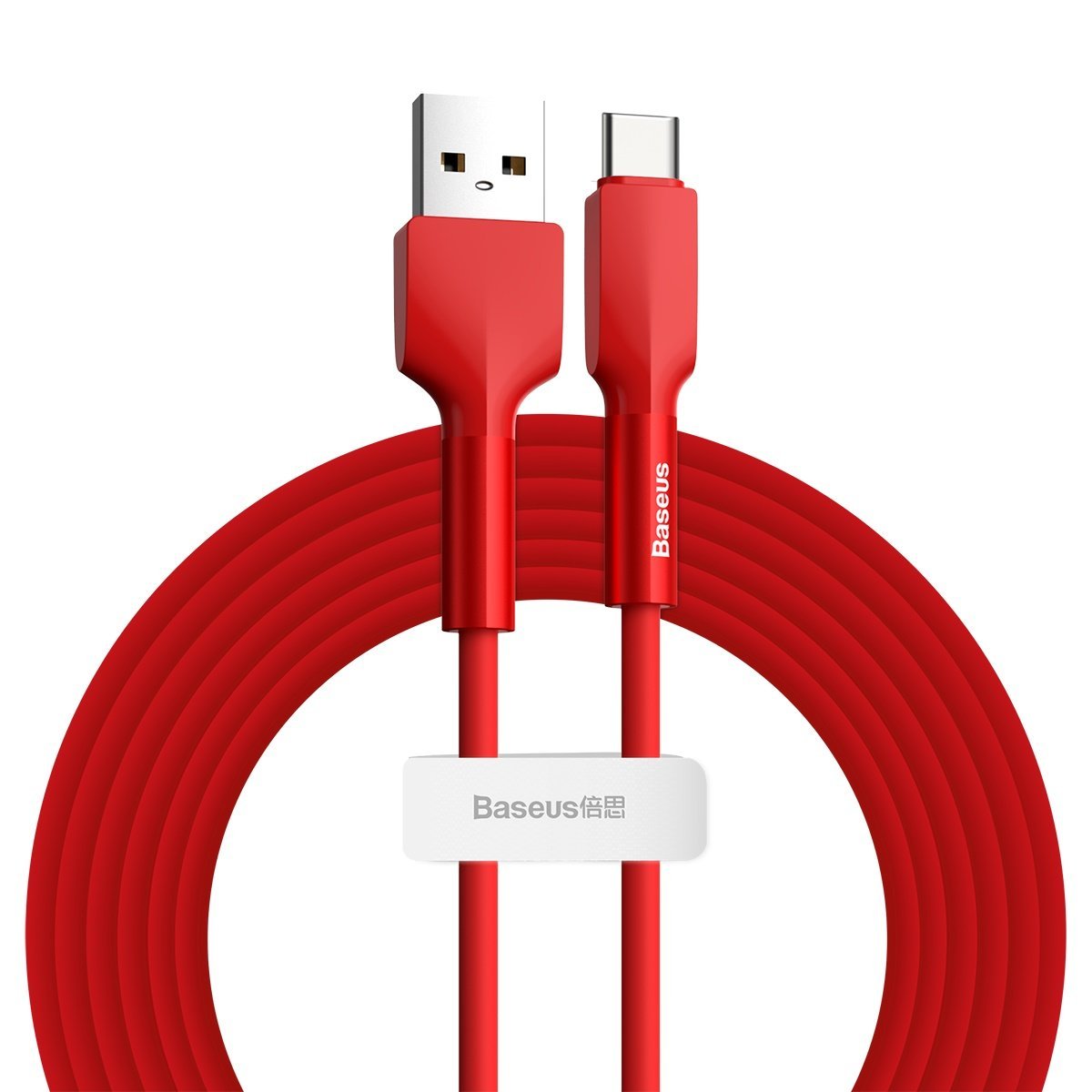 Cablu Baseus Silica Gel Usb-C Cable 2A 2M (Red)