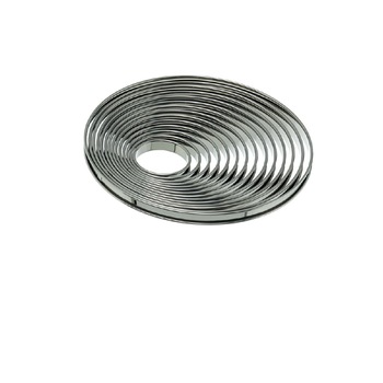 Forma rotunda din inox pentru patiserie si cofetarie, Ø100xH20mm Forma rotunda din inox pentru patiserie si cofetarie, Ø100xH20mm