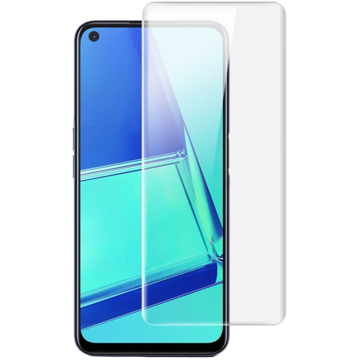 ScreenRegen védőfólia Oppo A52 kompatibilis, regenerálható szilikon, prémium, teljes ragasztó, átlátszó