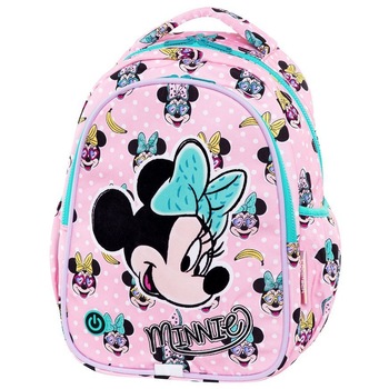 Ghiozdan Coolpack JOY S LED MINNIE MOUSE doua fermoare Collection Pink 39*28*15cm Ghiozdan Coolpack JOY S LED MINNIE MOUSE doua fermoare Collection Pink 39*28*15cm