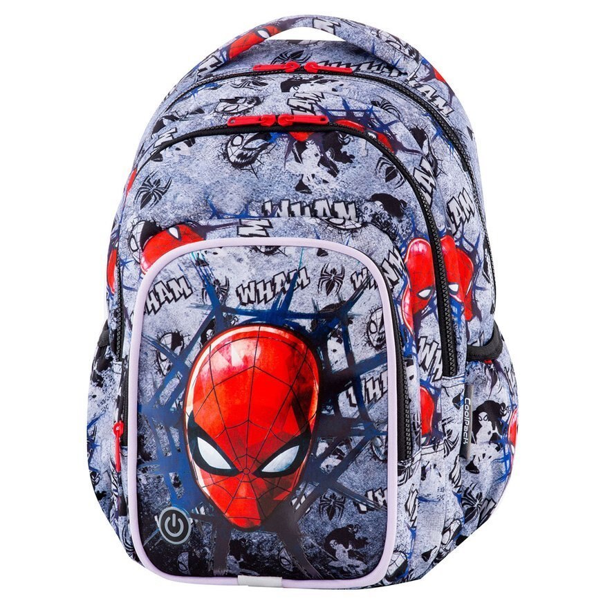 Ghiozdan Coolpack Spark L LED SPIDERMAN Colectia Black, 44 x 31 x 20 cm