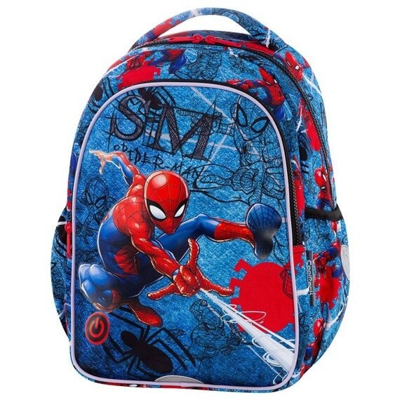 Ghiozdan Coolpack 2 fermoare JOY S LED SPIDERMAN Colectia Denim, 39 x 28 x 17 cm
