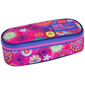 Penar Coolpack CAMPUS roz cu floricele, 23*10*7cm Penar Coolpack CAMPUS roz cu floricele, 23*10*7cm