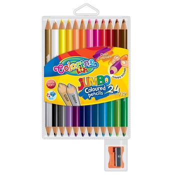 Creioane colorate Jumbo 12/24 culori Colorino Creioane colorate Jumbo 12/24 culori Colorino