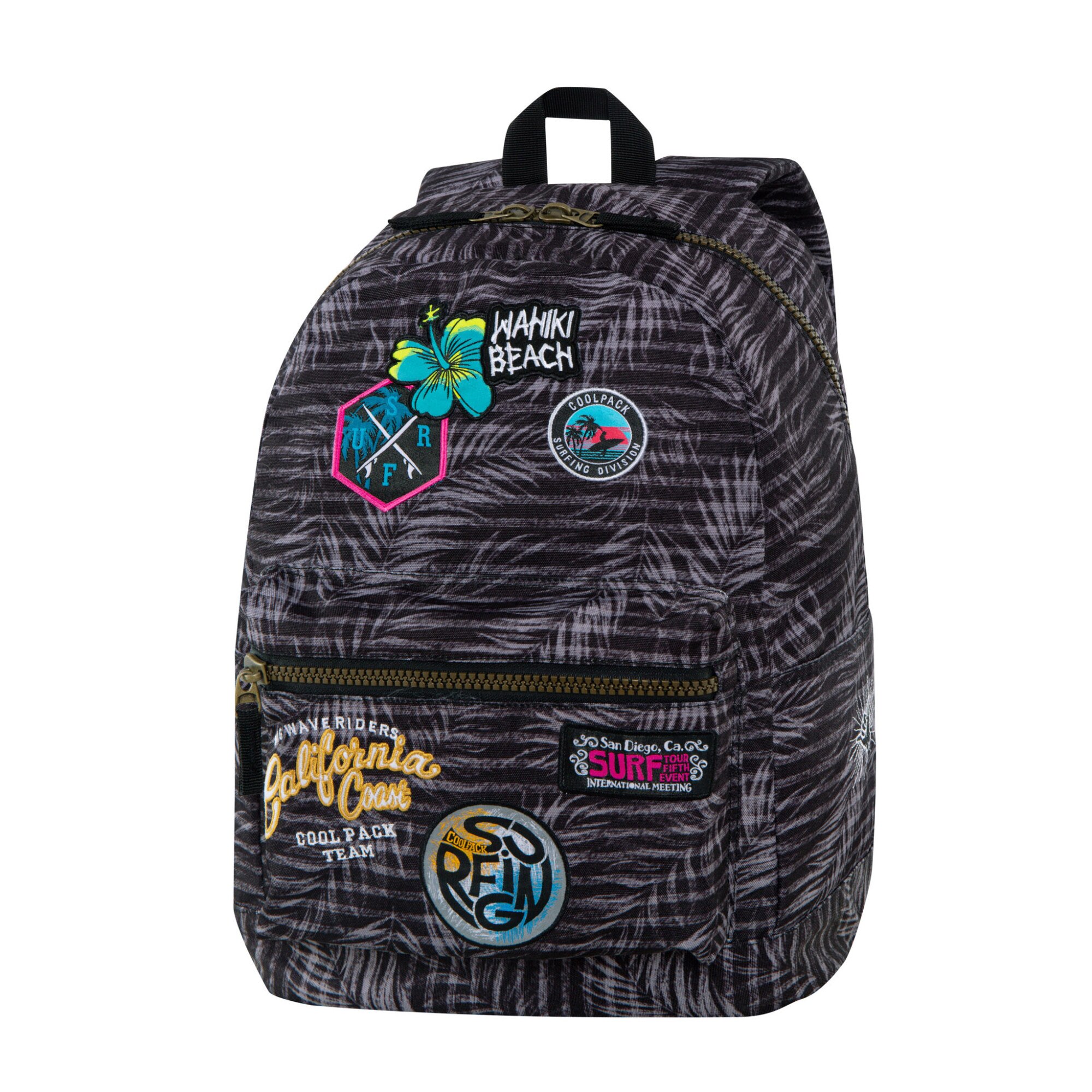 Ghiozdan Coolpack CROSS badges G, gri, 42 x 31 x 17 cm