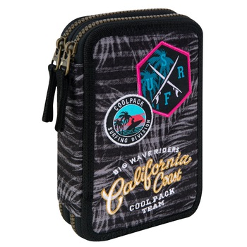 Penar echipat Coolpack Jumper 2 doua fermoare G GREY 20*13,5*5cm Penar echipat Coolpack Jumper 2 doua fermoare G GREY 20*13,5*5cm