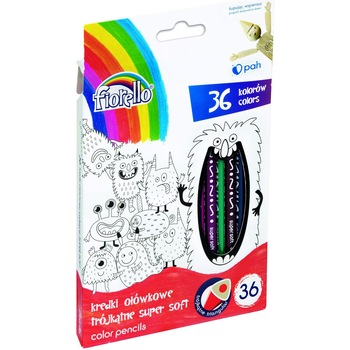 Set 36 Creioane colorate FIORELLO Super Soft Set 36 Creioane colorate FIORELLO Super Soft