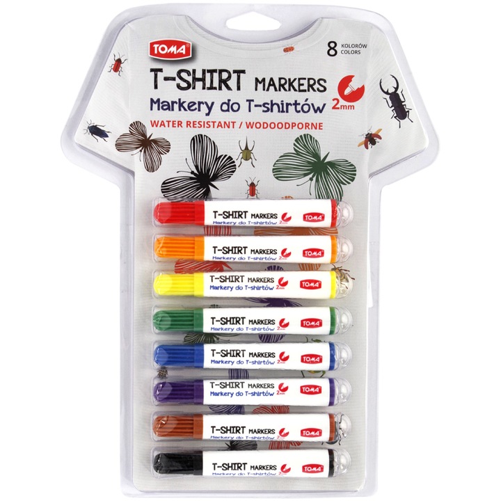 Set 8 markere Toma Tricou