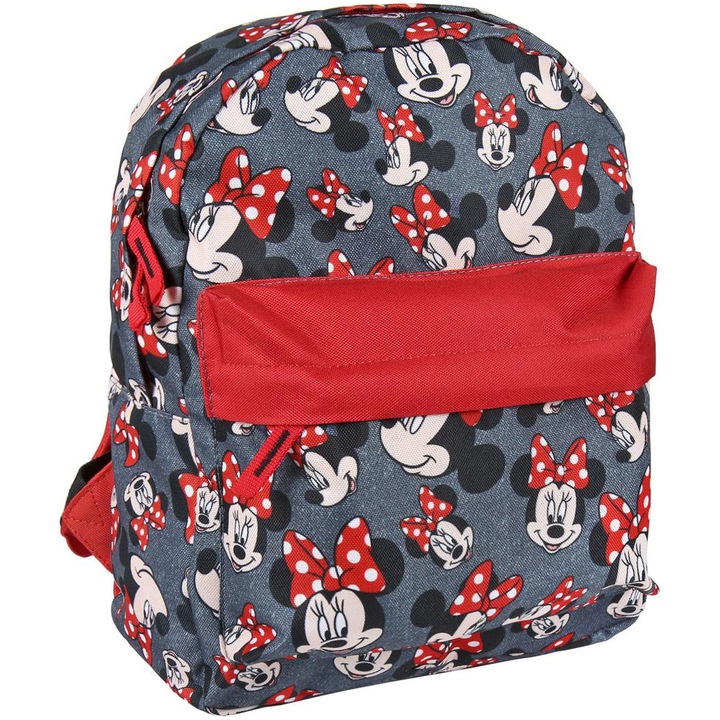 Ghiozdan pentru gradinita Minnie Mouse, Gri, 32 cm