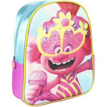 Ghiozdan Trolls gradinita 3D PREMIUM GLITTER, 26 x 31 x 10 cm Ghiozdan Trolls gradinita 3D PREMIUM GLITTER, 26 x 31 x 10 cm