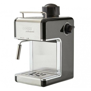 Espressor de Cafea Cooks Professional D7845, Presiune 3.5 Bari, Sistem Cappucino, Putere 800W, Culoare Grafit Espressor de Cafea Cooks Professional D7845, Presiune 3.5 Bari, Sistem Cappucino, Putere 800W, Culoare Grafit