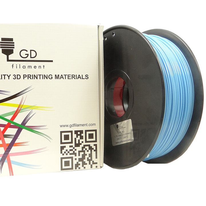 Консуматив за 3d принтер GD Filament PETG, 1.75mm±0.05mm, Светло син