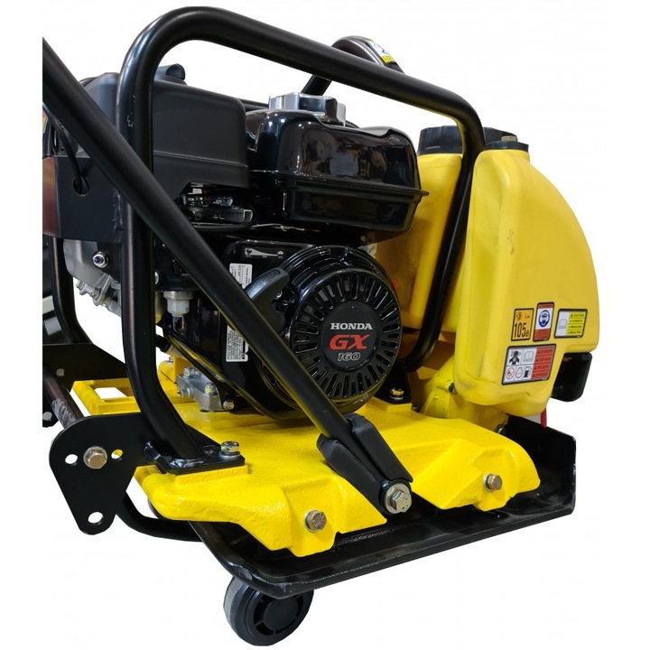 Placa compactoare MS902C-4U STRONG, HONDA GX160, 5.5CP, 83kg, cu kit stropire apa, roti transport si cauciuc vulcolan