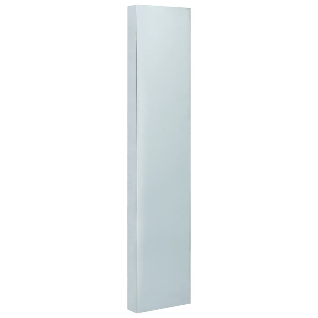Placa de gard impotriva melcilor vidaXL, 4 buc., Otel, 150 x 7 x 25 cm, Argintiu