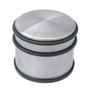 Opritor usa inox, 1100 g, baza anti alunecare, 95 x 70 mm, Argintiu Opritor usa inox, 1100 g, baza anti alunecare, 95 x 70 mm, Argintiu