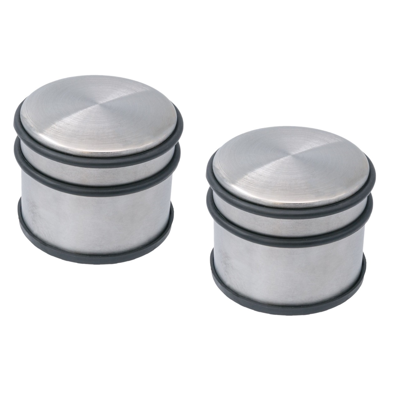Set 2 Opritoare usa inox, 1100 g, baza anti alunecare, 95 x 70 mm