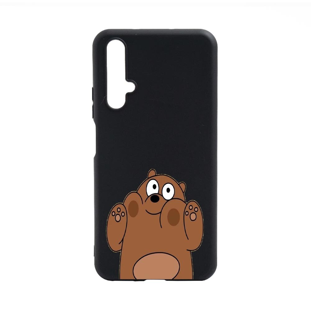 Husa Huawei Nova 5T, Bear, rezistenta la uzura, anti-alunecare, din silicon Premium, B589