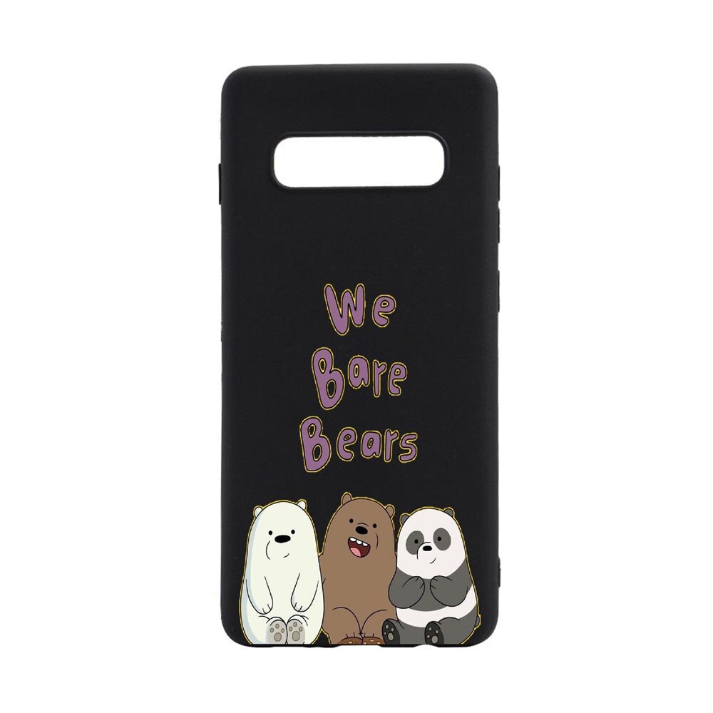 Husa Samsung Galaxy S10 Plus, We Bare Bears, rezistenta la uzura, anti-alunecare, din silicon Premium, B588