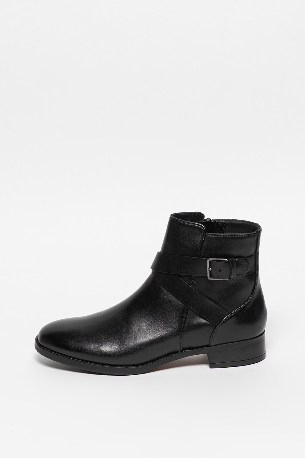 Clarks, Ghete de piele cu banda si catarama Hamble Buckle