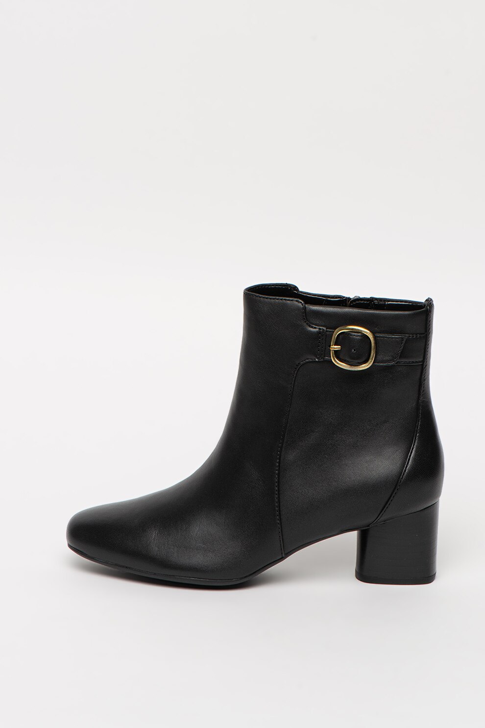 Clarks, Botine din piele Un Cosmo Vibe, Negru, 3.5