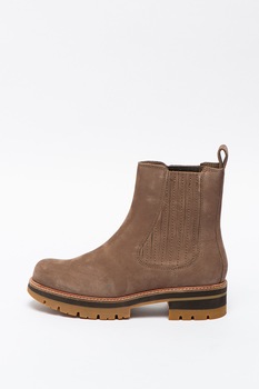Clarks, Ghete Chelsea de piele nabuc Orianna Top, Grej, 5.5 Clarks, Ghete Chelsea de piele nabuc Orianna Top, Grej, 5.5