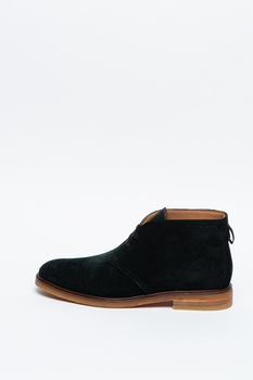 Clarks, Ghete de piele intoarsa Clarkdale, Negru, 9.5 Clarks, Ghete de piele intoarsa Clarkdale, Negru, 9.5