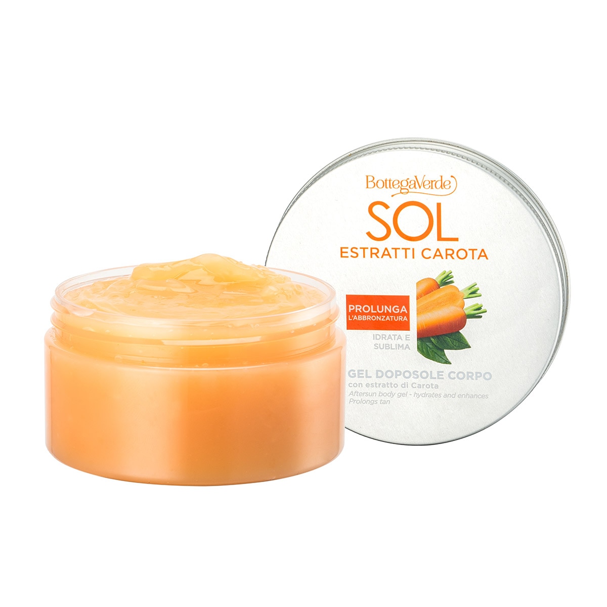 Gel dupa expunerea la soare, hidratant cu extract de morcovi - SOL Estratti, 150 ML, Bottega Verde