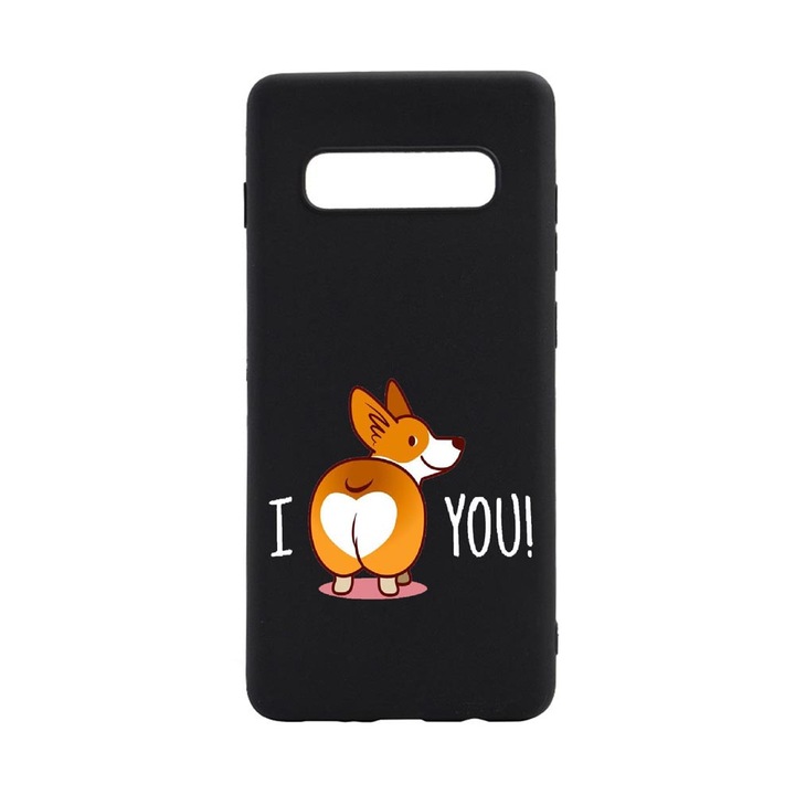 Силиконов калъф Unique за Samsung Galaxy S10 Plus, Sweet doggy emoji, B593