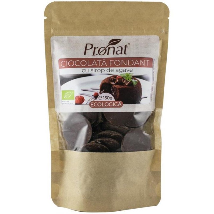 Ciocolata Fondant cu Sirop de Agave Bio 150 grame Pronat