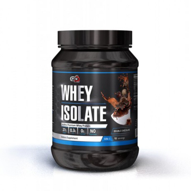 Суроватъчен протеин Pure Nutrition, WHEY ISOLATE, Двоен шоколад, 454 гр ...