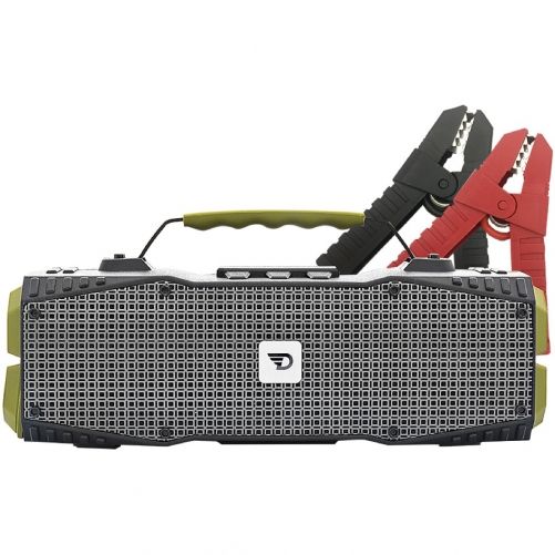 Boxa portabila wireless bluetooth 4.0, 30 W RMS, IPX5, Survivor Dreamwave, redresor auto si lanterna, verde