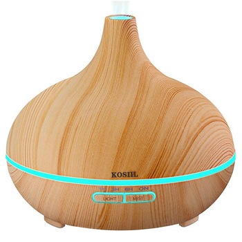 Difuzor Uleiuri Esentiale, 550 ml, Kosiil ultrasonic, E901 Aromatherapy, cu telecomanda, Lemn deschis Difuzor Uleiuri Esentiale, 550 ml, Kosiil ultrasonic, E901 Aromatherapy, cu telecomanda, Lemn deschis