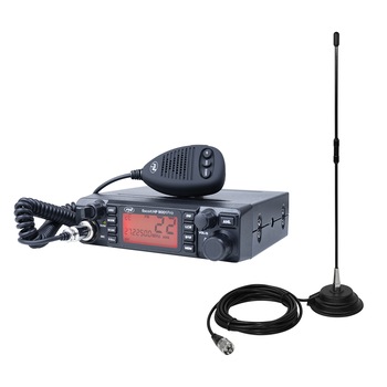 Pachet Statie radio CB PNI ESCORT HP 9001 PRO ASQ reglabil, AM-FM, 12V/24V, 4W + Antena CB PNI Extra 40 cu magnet, 30W, 26-30MHz, SWR 1.0, fibra de sticla Pachet Statie radio CB PNI ESCORT HP 9001 PRO ASQ reglabil, AM-FM, 12V/24V, 4W + Antena CB PNI Extra 40 cu magnet, 30W, 26-30MHz, SWR 1.0, fibra de sticla