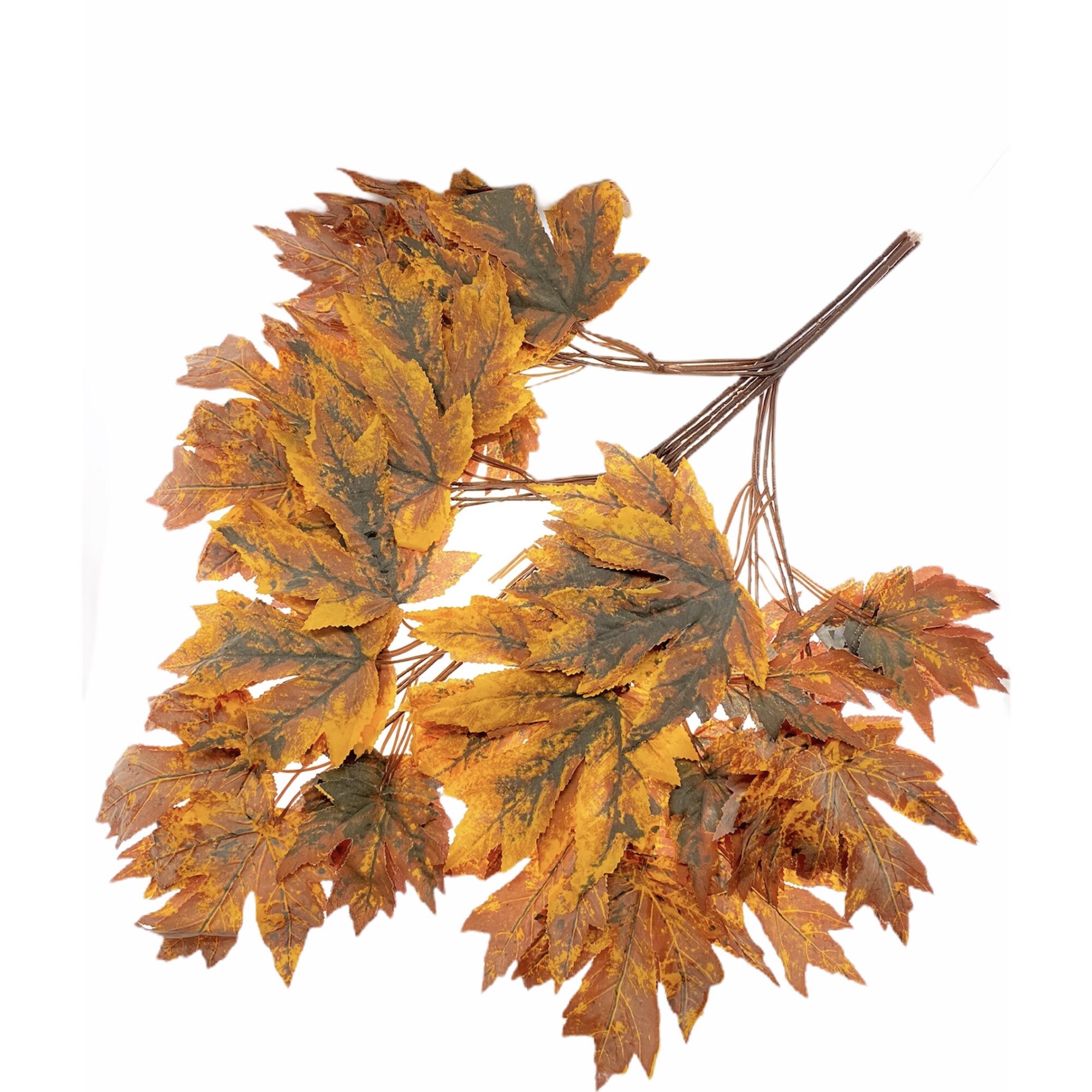 Set Atelier 5 frunze artificiale decorative, Maroniu, 70x65