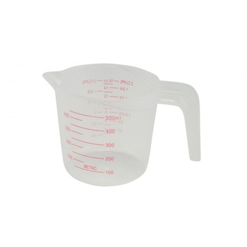 Cana gradata din plastic 500 ml ,10x10cm Cana gradata din plastic 500 ml ,10x10cm