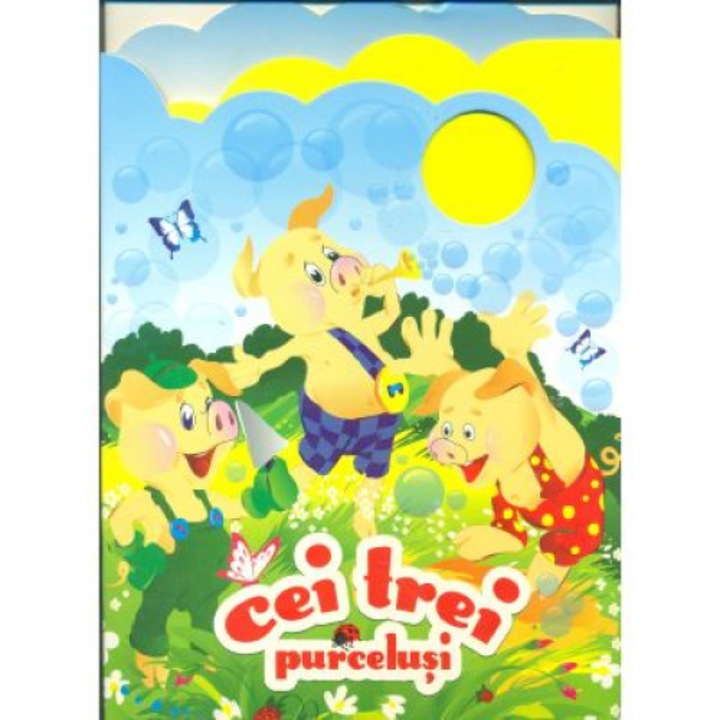 Cei trei purcelusi carte panoramica - adaptare Gheorghe Postolache