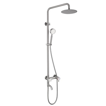 Coloana dus termostat cu para si furtun Starke, 3 functii, inox SUS304, satinat, N-LY0C3 Coloana dus termostat cu para si furtun Starke, 3 functii, inox SUS304, satinat, N-LY0C3