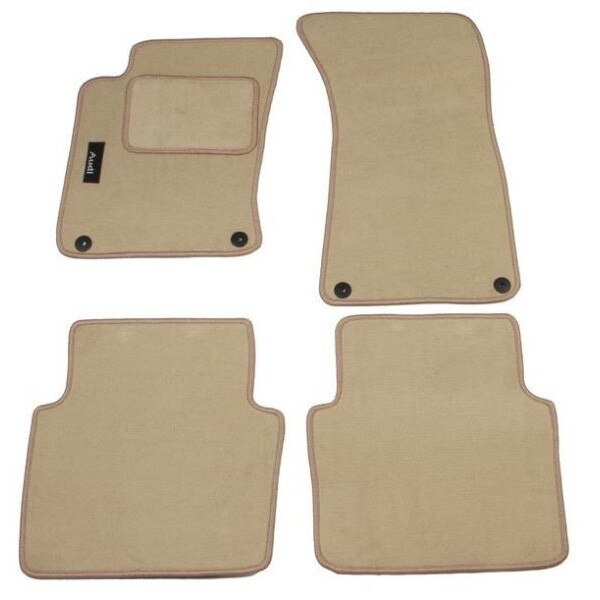 Set 4 covorase auto MAMMOOTH, Velur, pentru AUDI A8 2002-2010 SALOON, Bej