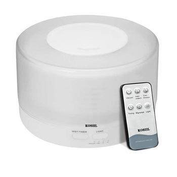 Difuzor de ulei esential 500 ml, Kosiil umidificator de aer, 7 culori, cu ultrasunete cu aroma pentru acasa, birou, SPA, Alb Difuzor de ulei esential 500 ml, Kosiil umidificator de aer, 7 culori, cu ultrasunete cu aroma pentru acasa, birou, SPA, Alb